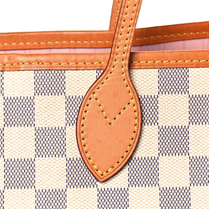 Louis Vuitton Damier Azur Neo Neverfull MM Rose Ballerine 13 of 13