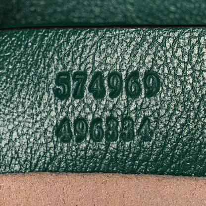 Gucci Azalea Calfskin Enamel Matelasse Diagonal Super Mini Torchon GG Marmont Shoulder Bag New Shamarock Emerald 7 of 11