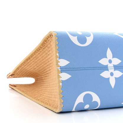 Louis Vuitton Monogram Giant Raffia Mykonos By The Pool Onthego GM Blue 8 of 9