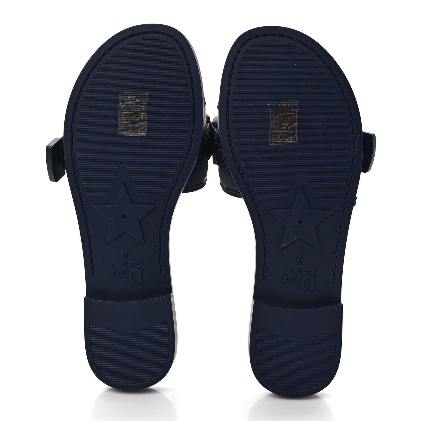Technical Stretch Fabric Camouflage Dio(r)evolution Slide Sandals 39 Deep Blue