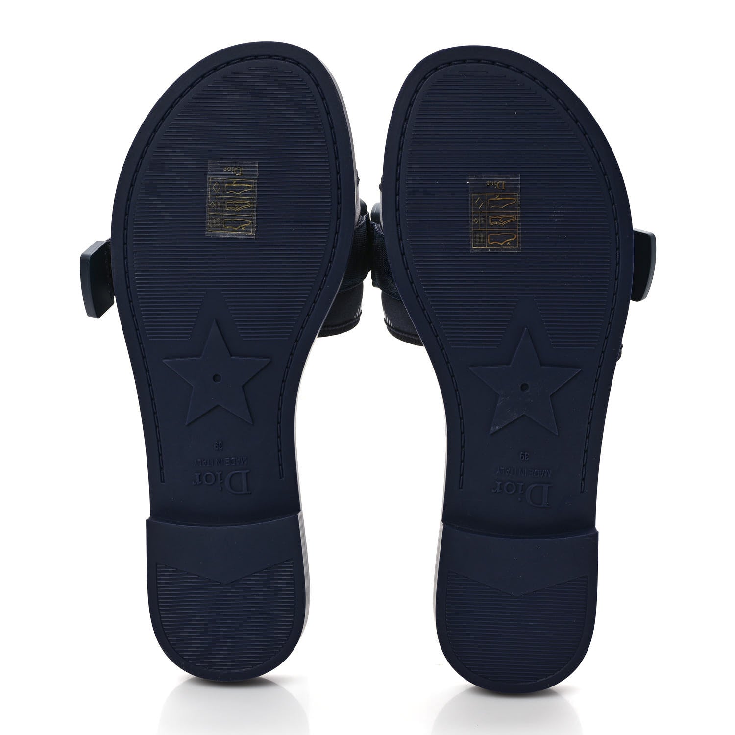Christian Dior Technical Stretch Fabric Camouflage Dio(r)evolution Slide Sandals 39 Deep Blue 5 of 8