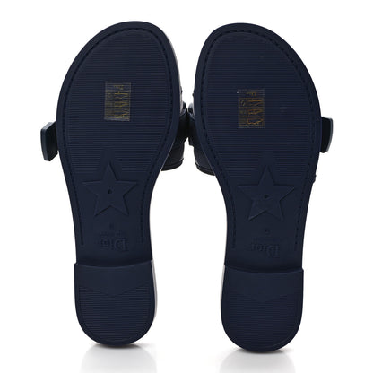 Christian Dior Technical Stretch Fabric Camouflage Dio(r)evolution Slide Sandals 39 Deep Blue 5 of 8