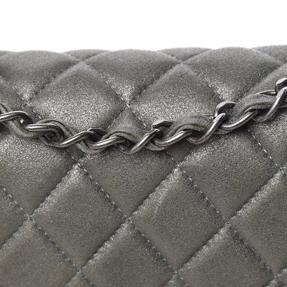 Chanel Iridescent Lambskin Quilted Mini Rectangular Flap Khaki 13 of 14