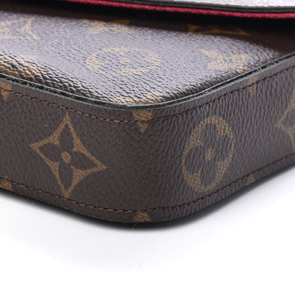 Louis Vuitton Monogram Pochette Felicie Chain Wallet Fuchsia 10 of 10