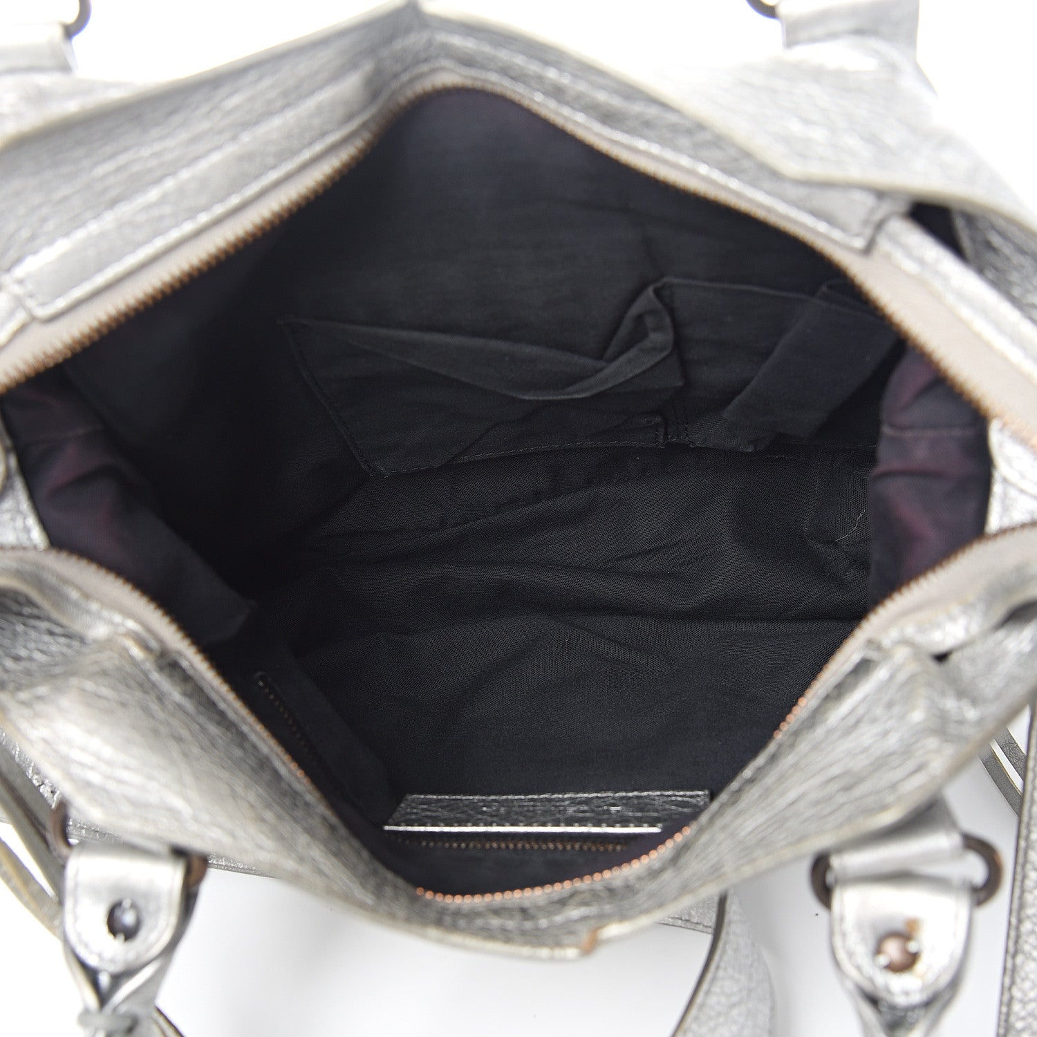 Balenciaga Metallic Agneau Classic Hardware Town Gris Aluminum 4 of 15
