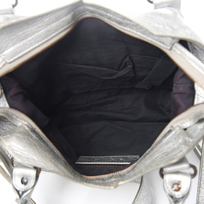 Balenciaga Metallic Agneau Classic Hardware Town Gris Aluminum 4 of 15