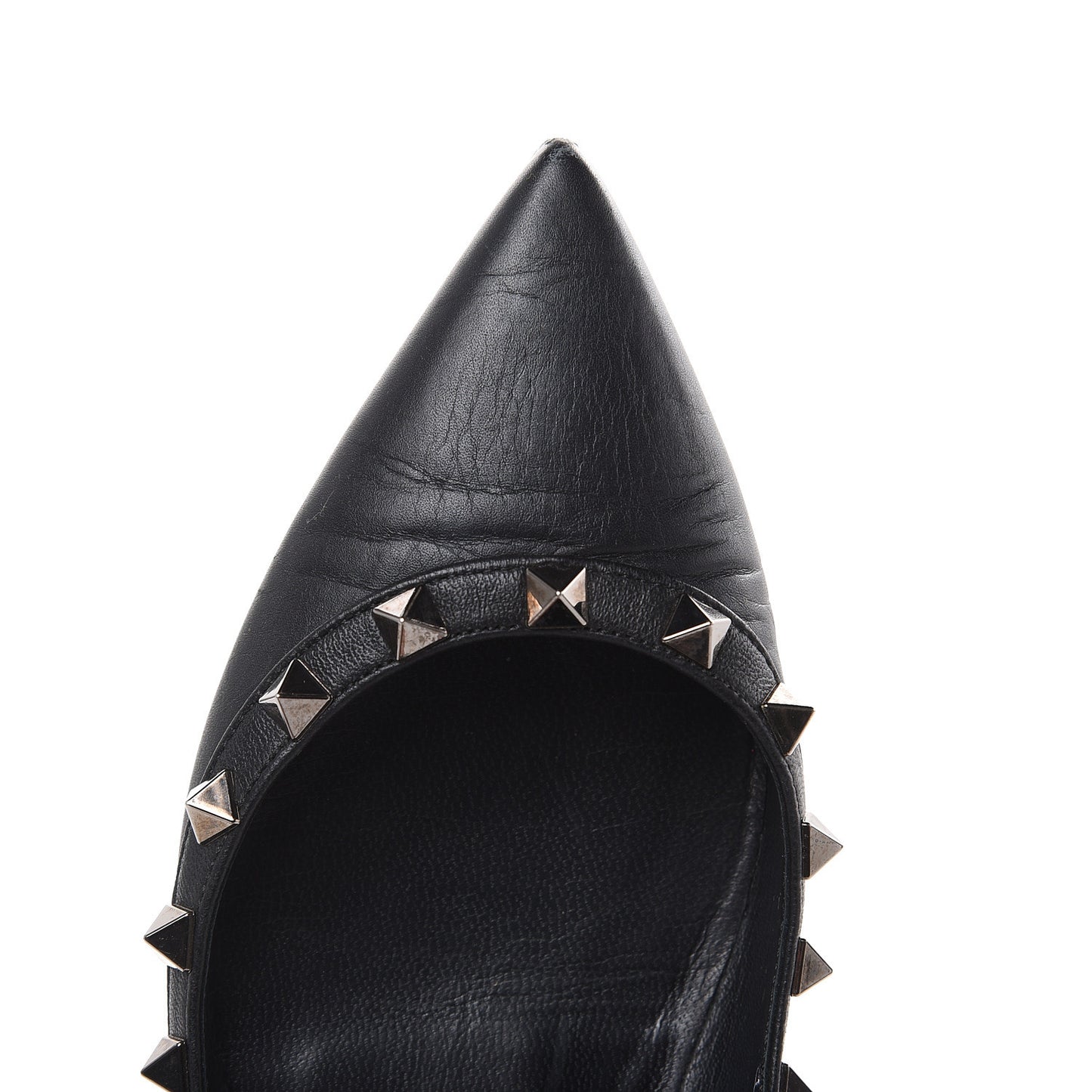 Nappa Rockstud Ballerina Flats 36 Black