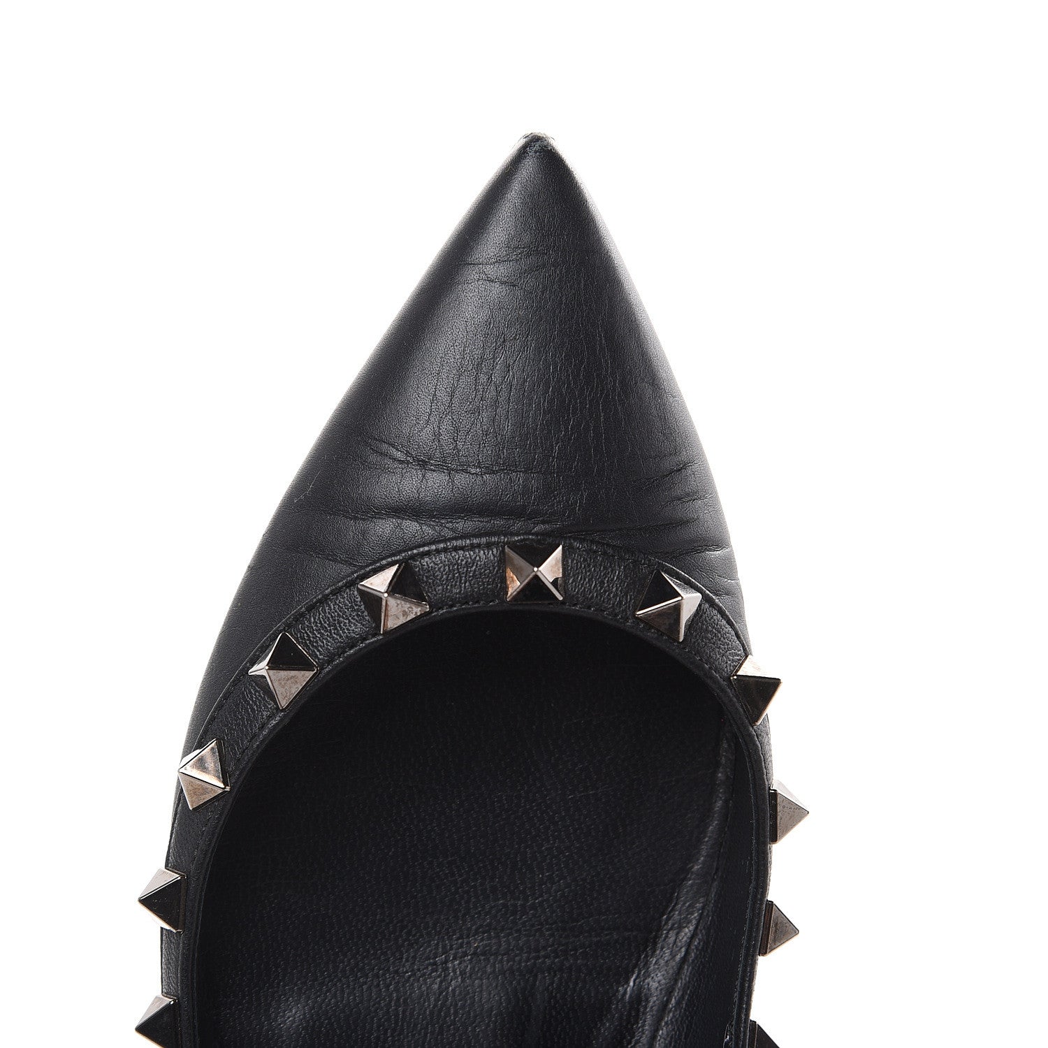 Valentino Garavani Nappa Rockstud Ballerina Flats 36 Black 11 of 13
