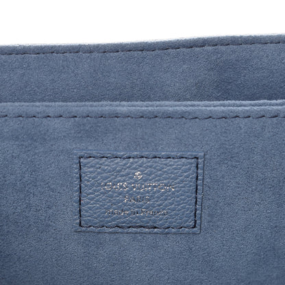 Louis Vuitton Soft Calfskin My Lockme Top Handle Blue Jean Creme 7 of 10