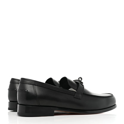 Hermes Calfskin Mens Destin Loafer 43 Black 4 of 10