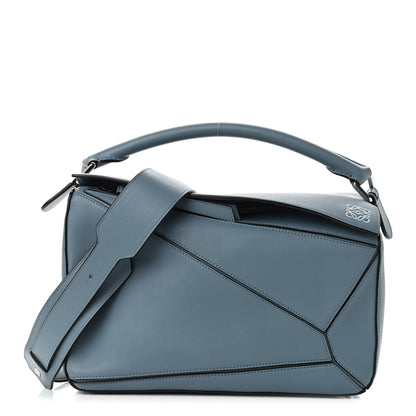 Loewe Calfskin Medium Puzzle Bag Stone Blue 1 of 9