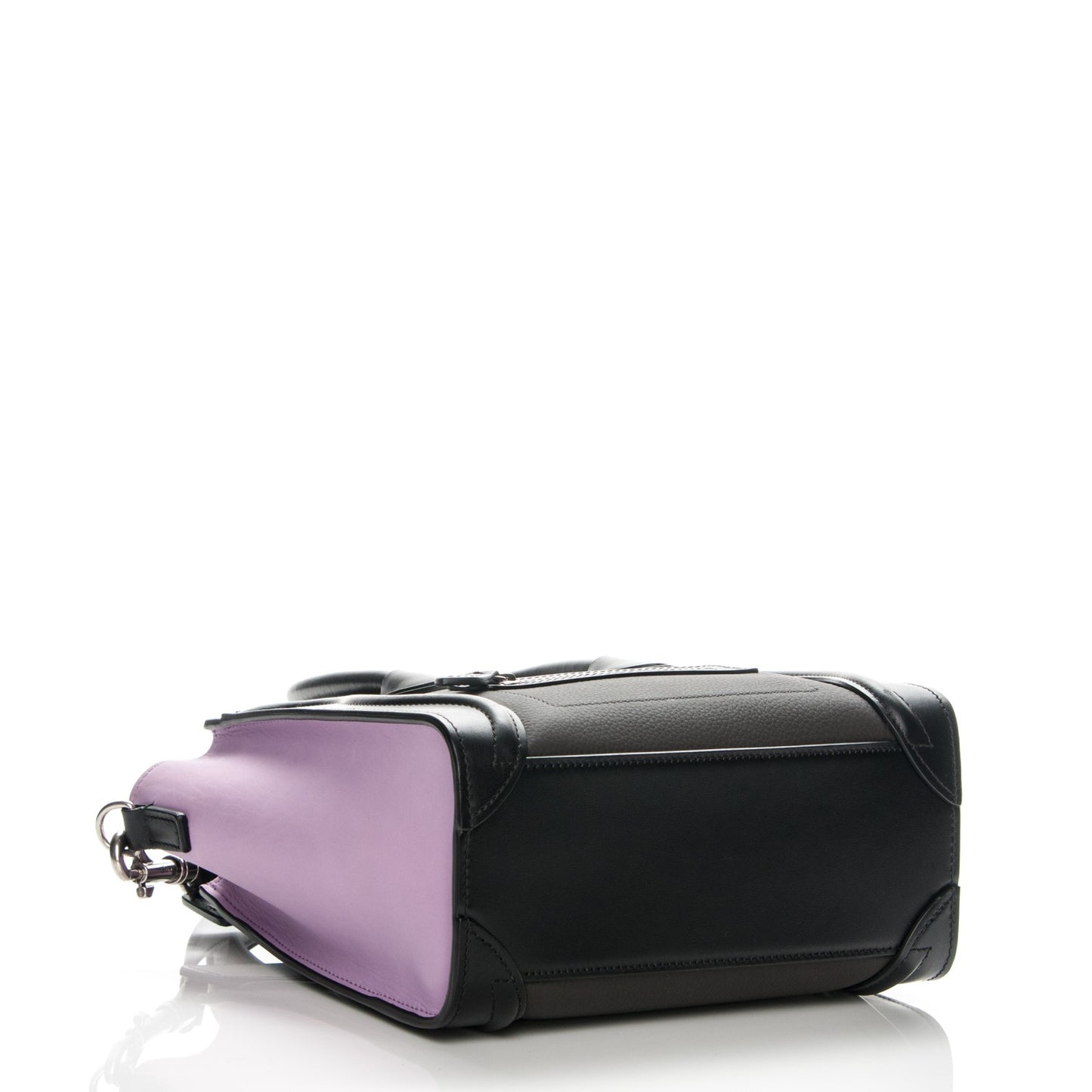 Smooth Calfskin Nano Tri-Color Luggage Anthracite