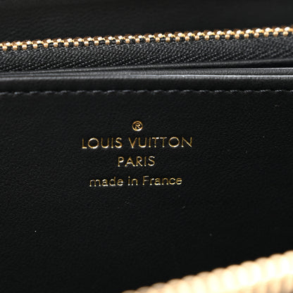 Louis Vuitton Lambskin Embossed Monogram Coussin Zippy Wallet Black 6 of 6