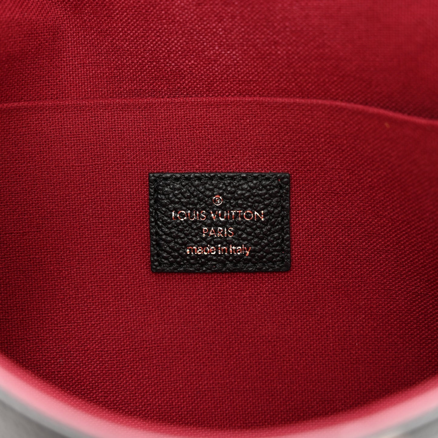 LOUIS VUITTON Empreinte Monogram Giant Felicie Pochette Black Beige