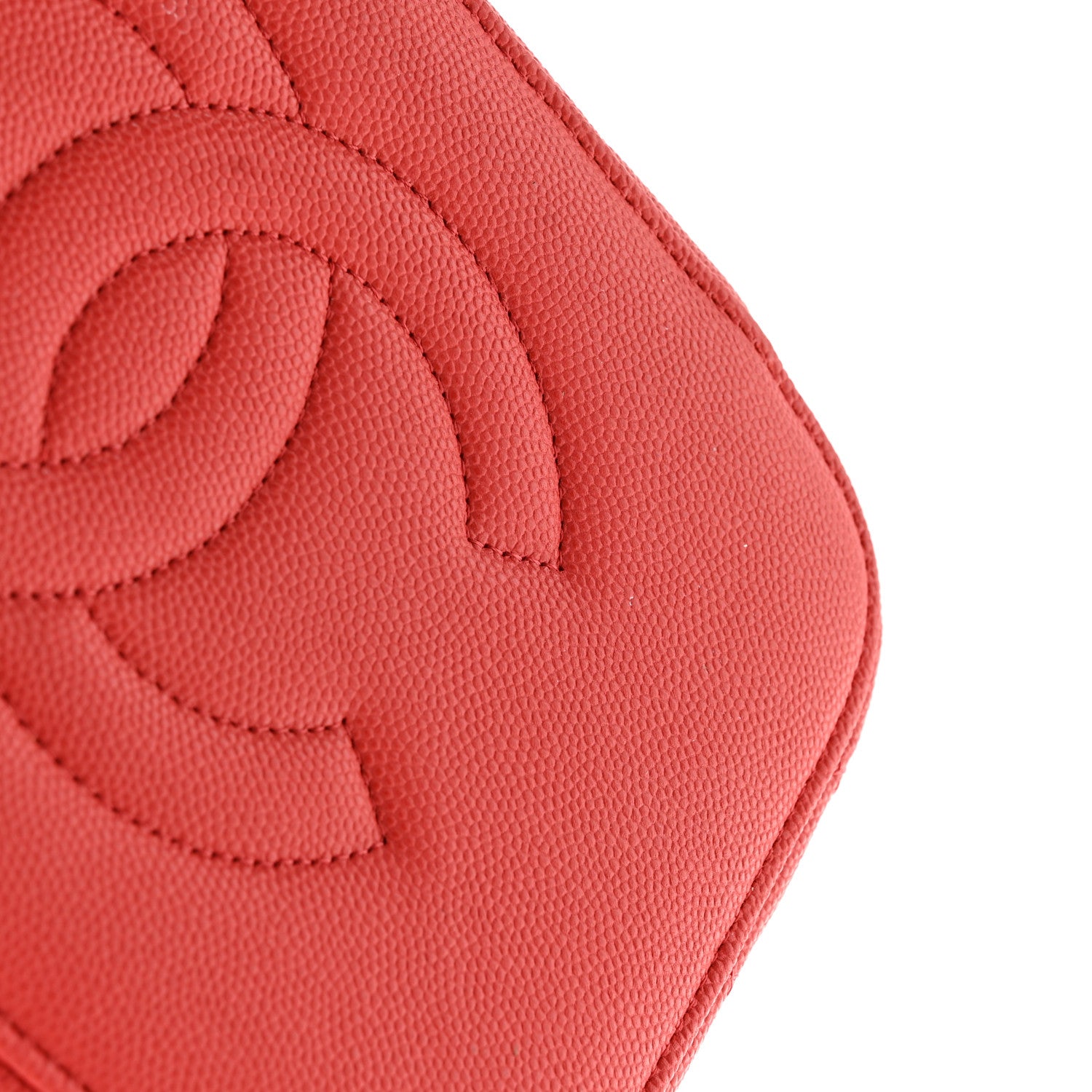 Chanel Caviar Quilted Large Vanity Pouch Red 13 of 19