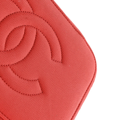 Chanel Caviar Quilted Large Vanity Pouch Red 13 of 19