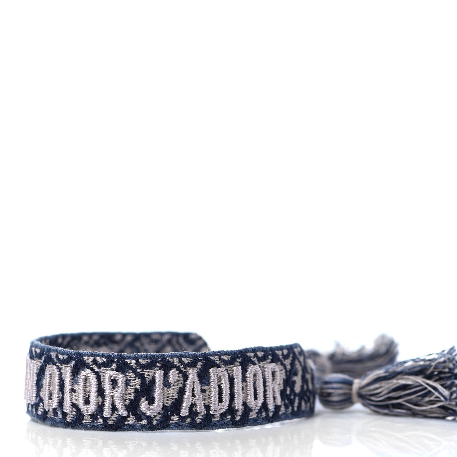 Christian Dior Woven Cotton J'Adior Friendship Bracelet Set Navy 5 of 5