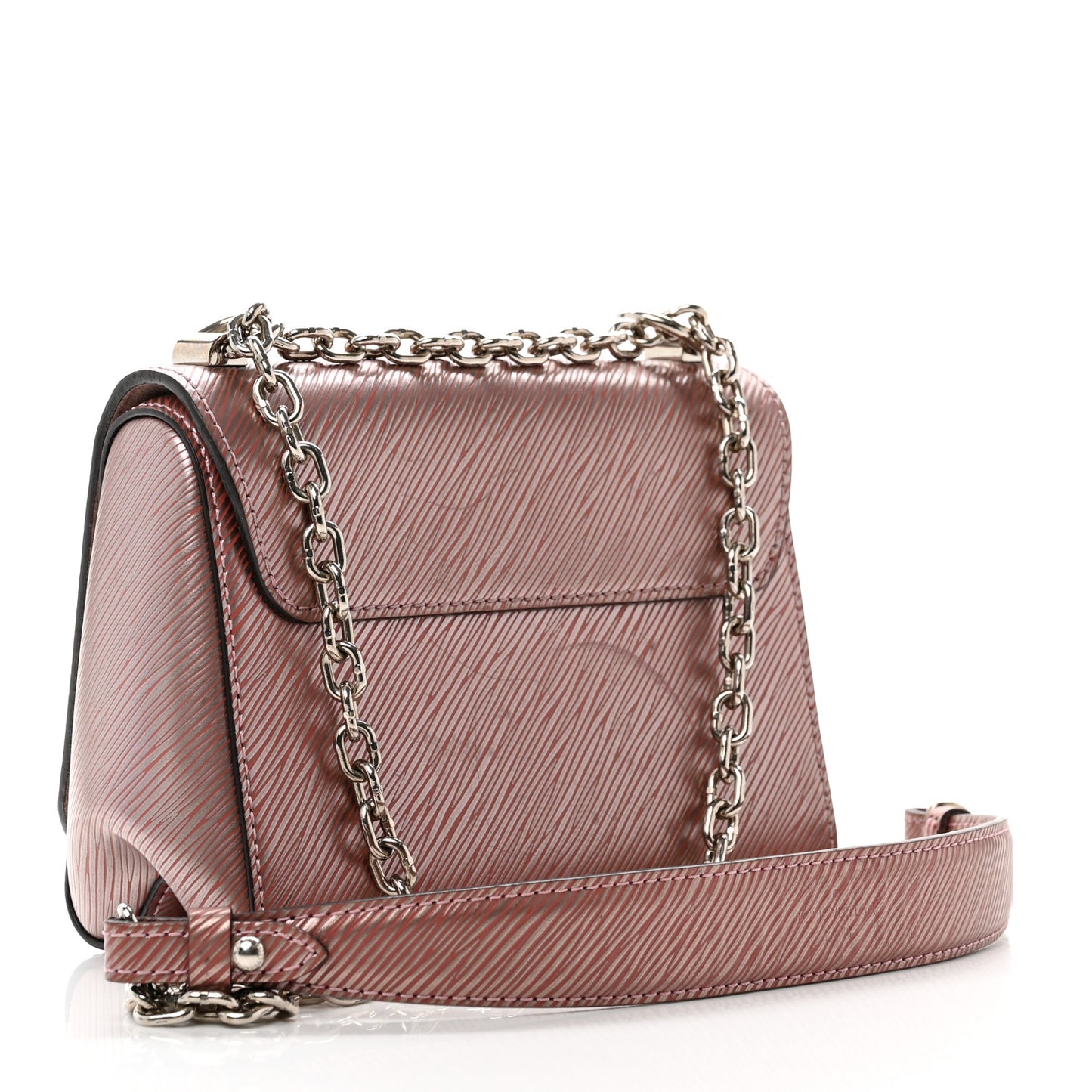 Epi Scarabeo Twist Shoulder Bag PM Rose Gold