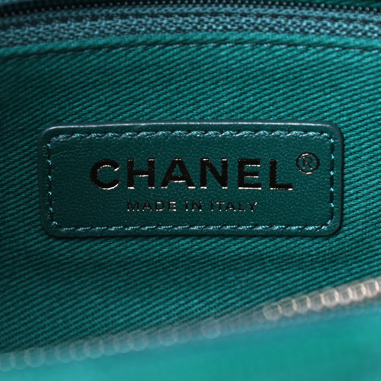 Caviar Quilted Small Coco Handle Flap Green