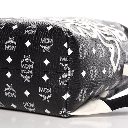 MCM Visetos Medium Stark Dietrich Laurel Backpack Black 6 of 10