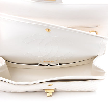 Chanel Aged Calfskin Chevron Quilted 2.55 Reissue 225 Flap White 4 of 12