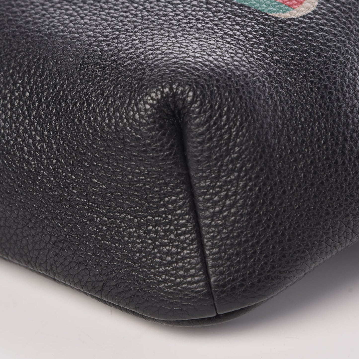 Grained Calfskin Logo Belt Bag Black
