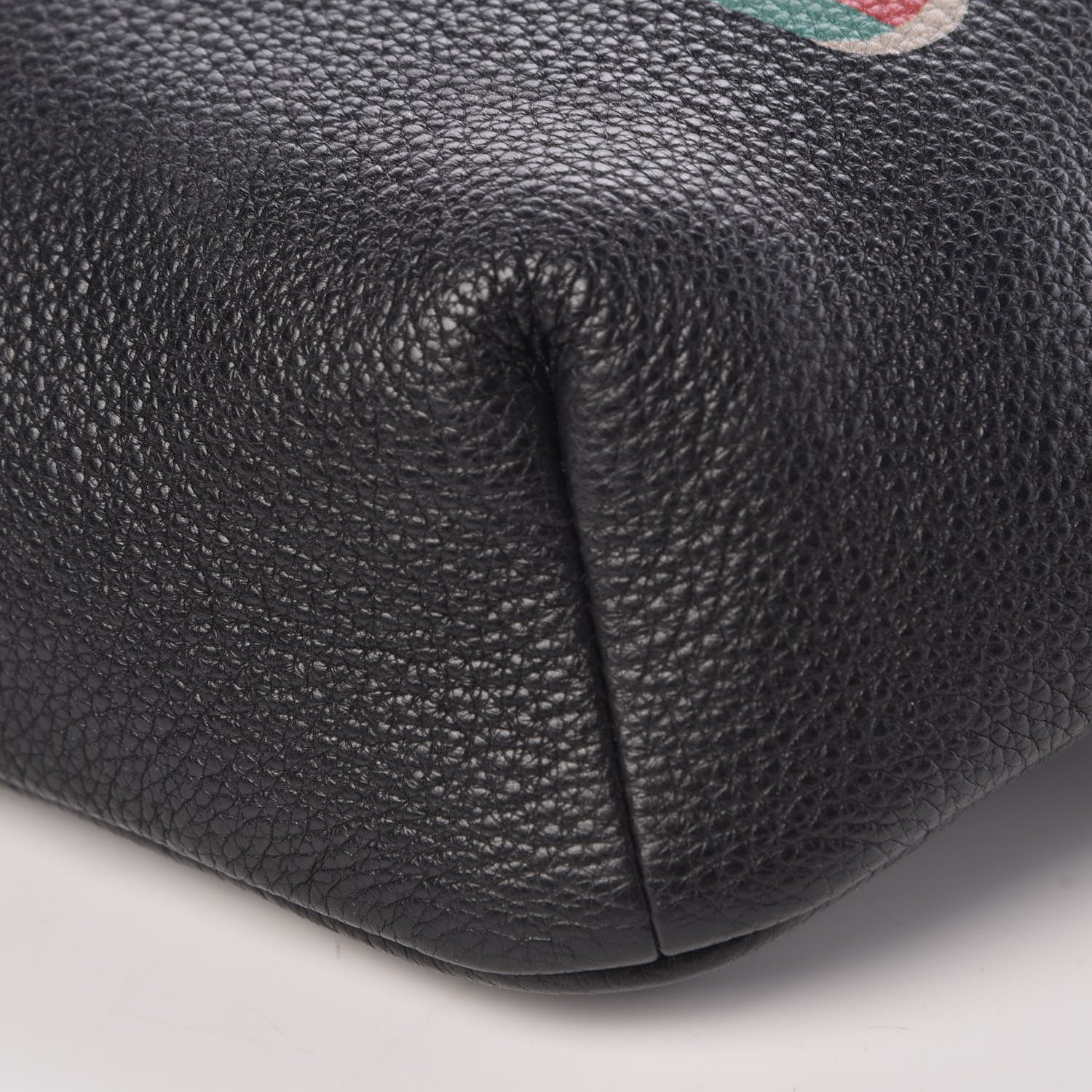Gucci Grained Calfskin Logo Belt Bag Black 10 of 10
