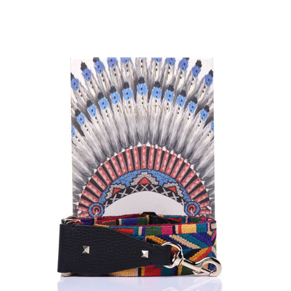 Valentino Garavani Canvas Native Couture 1975 Embroidered Rockstud Guitar Strap Multicolor 7 of 7