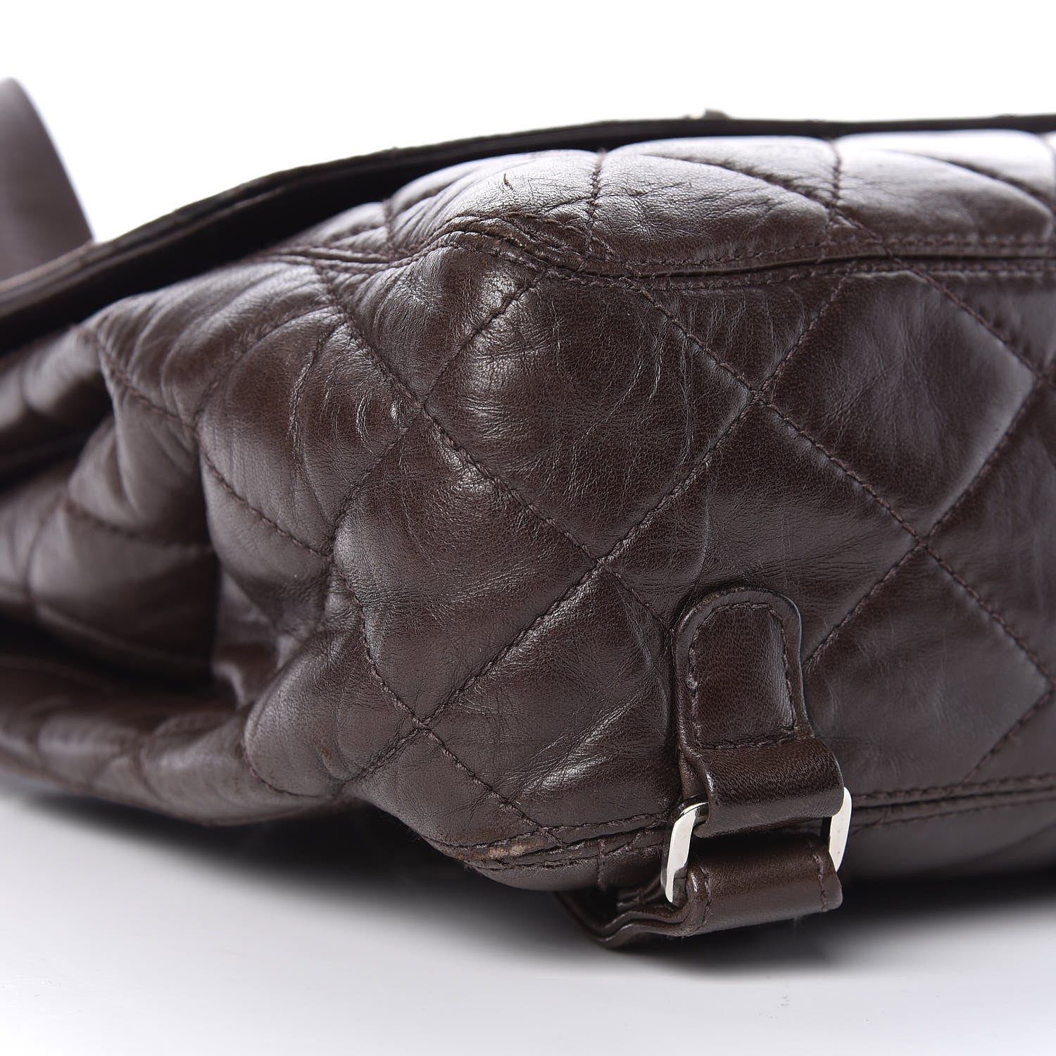Chanel Lambskin Quilted Backpack Brown 15 of 20