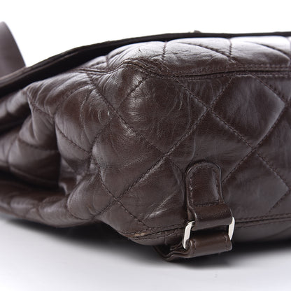 Chanel Lambskin Quilted Backpack Brown 15 of 20