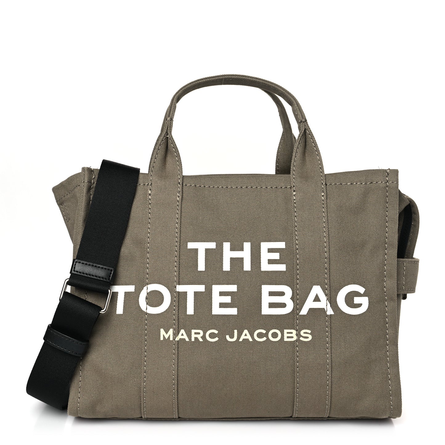 Cotton Canvas Medium The Traveler Tote Bag Slate Green
