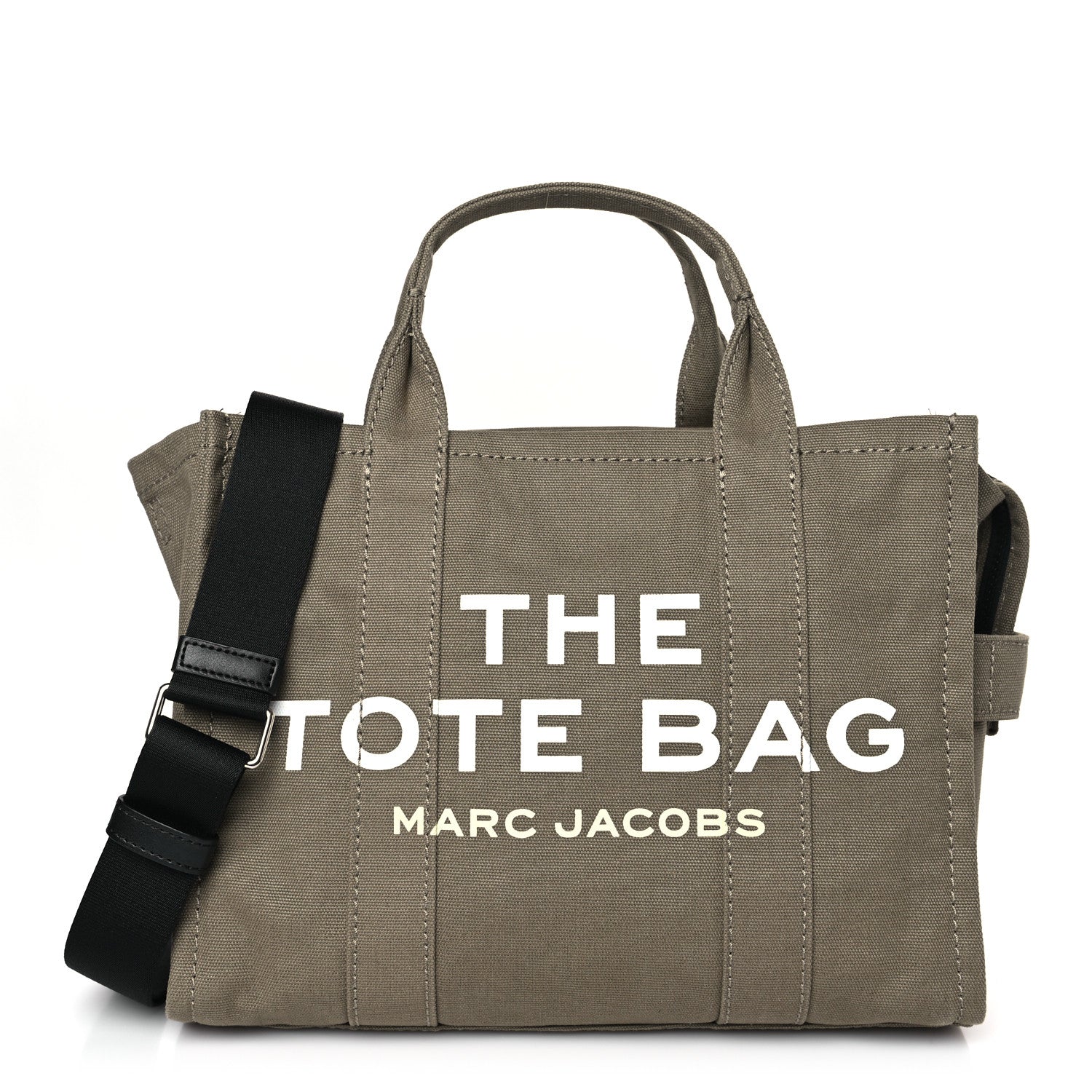 Marc Jacobs Cotton Canvas Medium The Traveler Tote Bag Slate Green 1 of 8