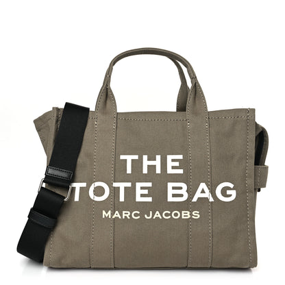 Marc Jacobs Cotton Canvas Medium The Traveler Tote Bag Slate Green 1 of 8