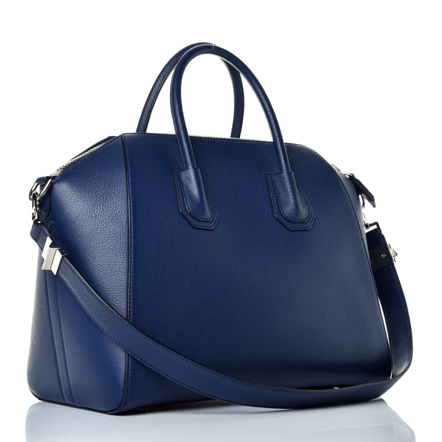 Sugar Goatskin Medium Antigona Navy