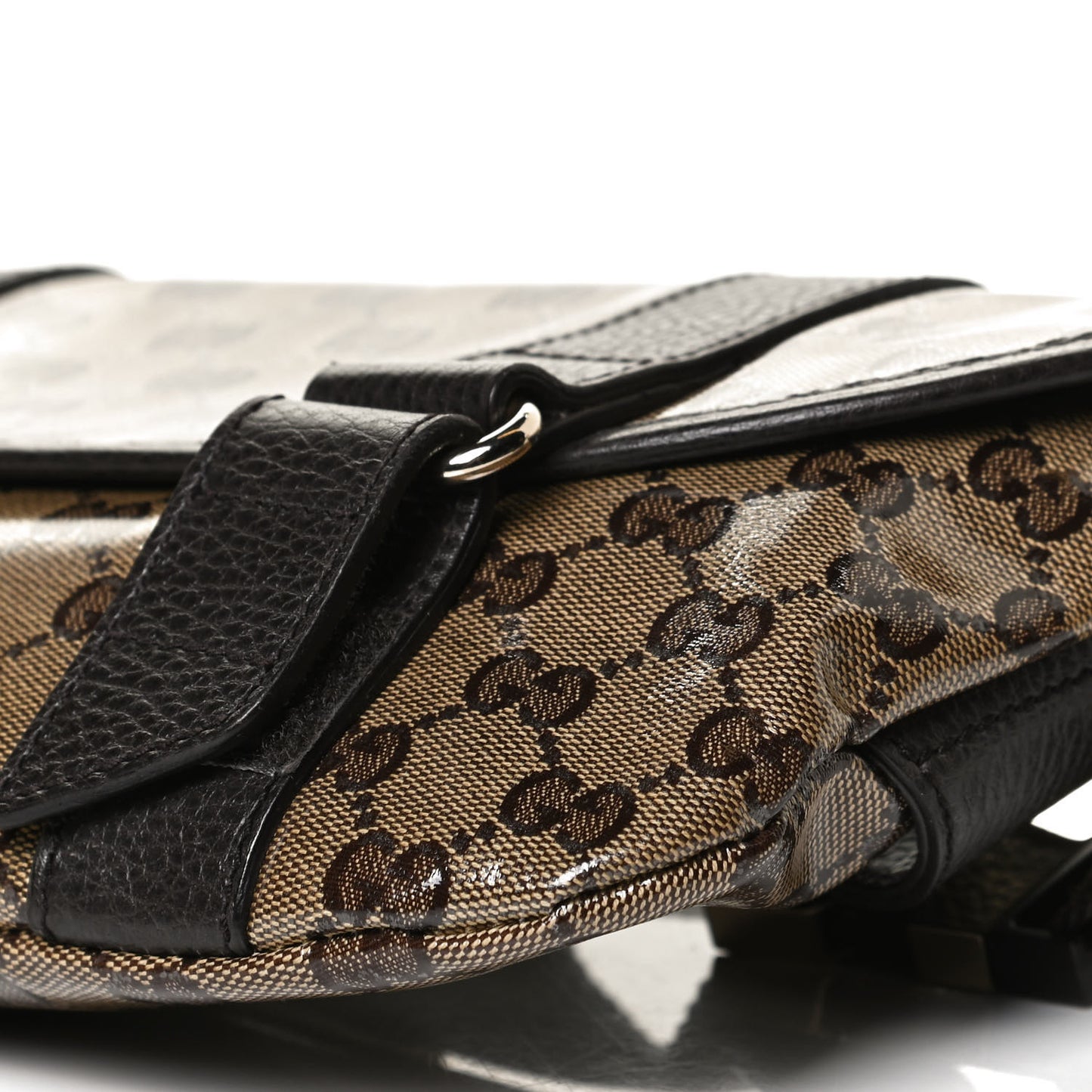 Crystal Monogram Waist Belt Bag Brown