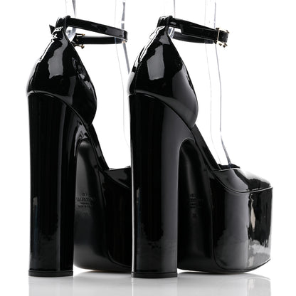 Valentino Garavani Patent DiscoBox 80/180mm Platform Pumps 38 Black 4 of 10