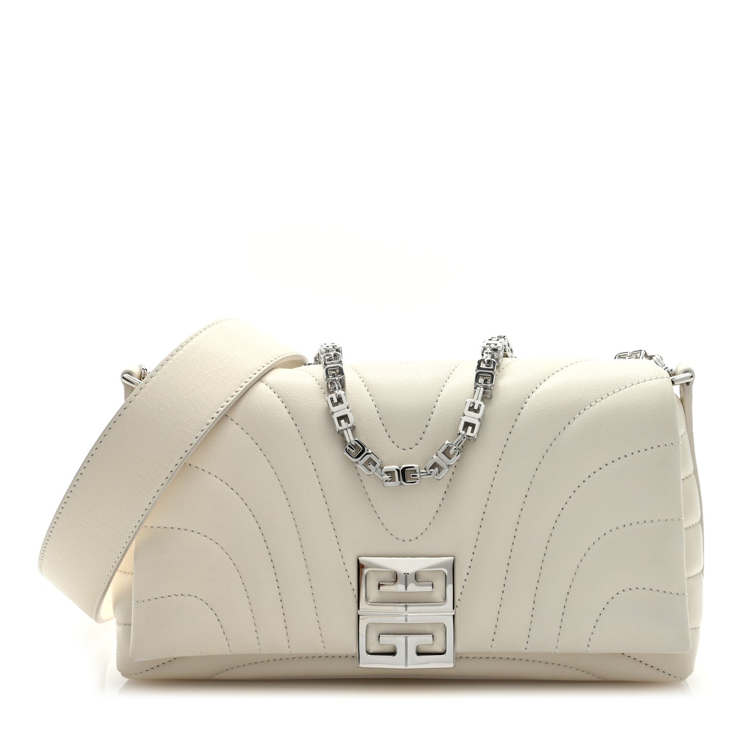 Calfskin Quilted Small 4G Shoulder Bag Ivory