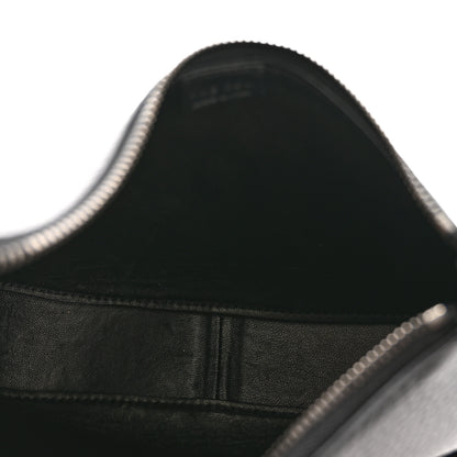 The Row Smooth Calfskin Half Moon Shoulder Bag Black 5 of 11