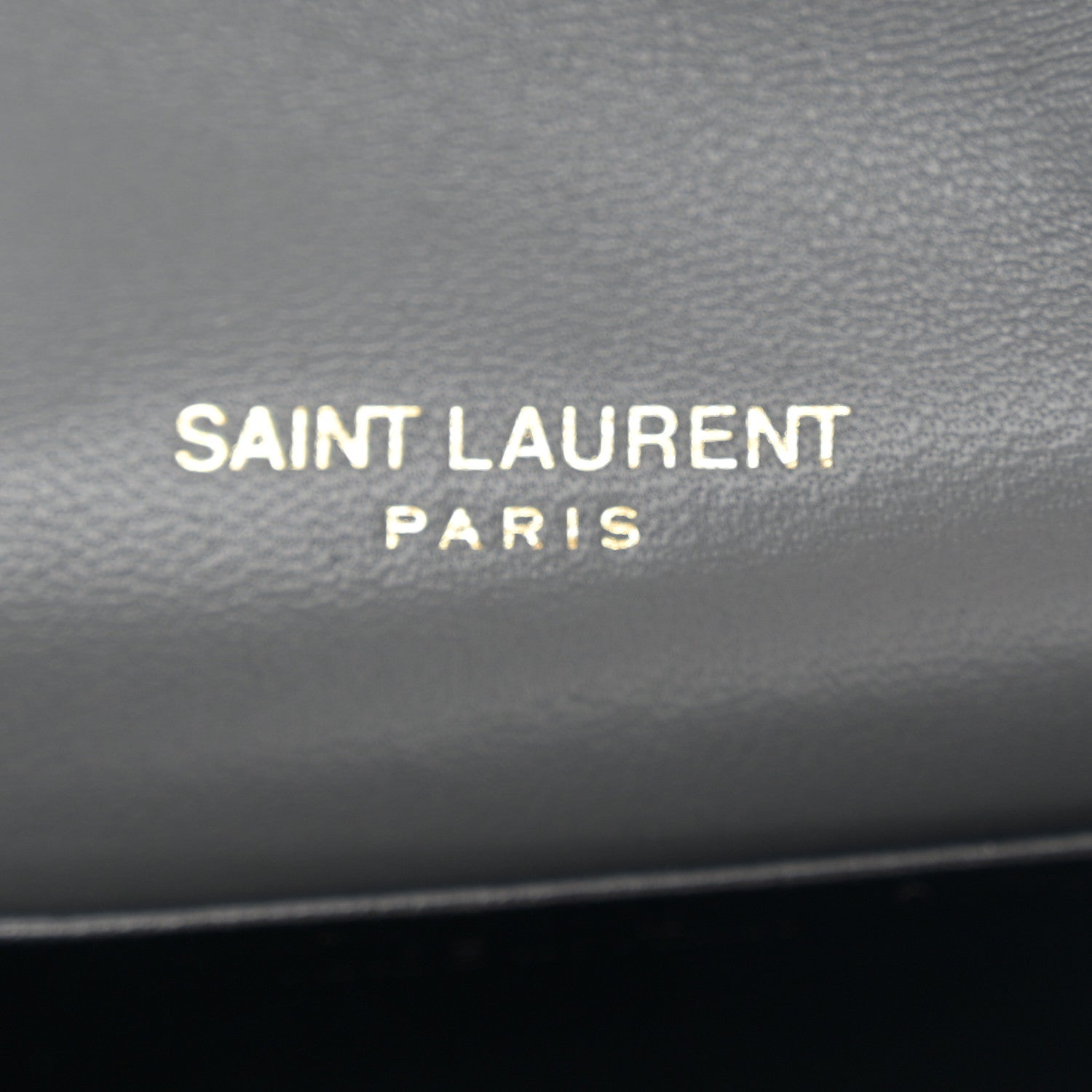 Saint Laurent Lambskin Quilted Monogram Micro Gaby Crossbody Bag Storm 6 of 11