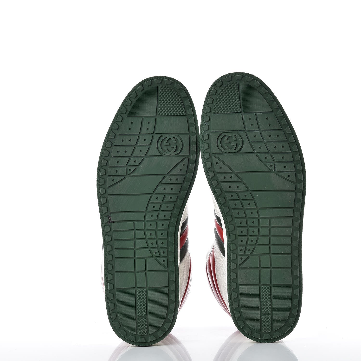 Gucci Calfskin Web Mens High Top Sneakers 10 White 6 of 11