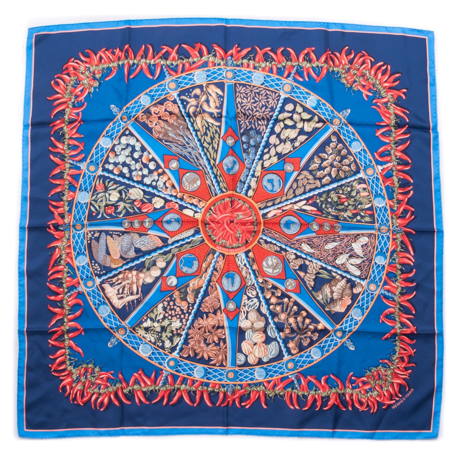 Hermes Silk Aux Pays Des Epices Scarf 90 3 of 8