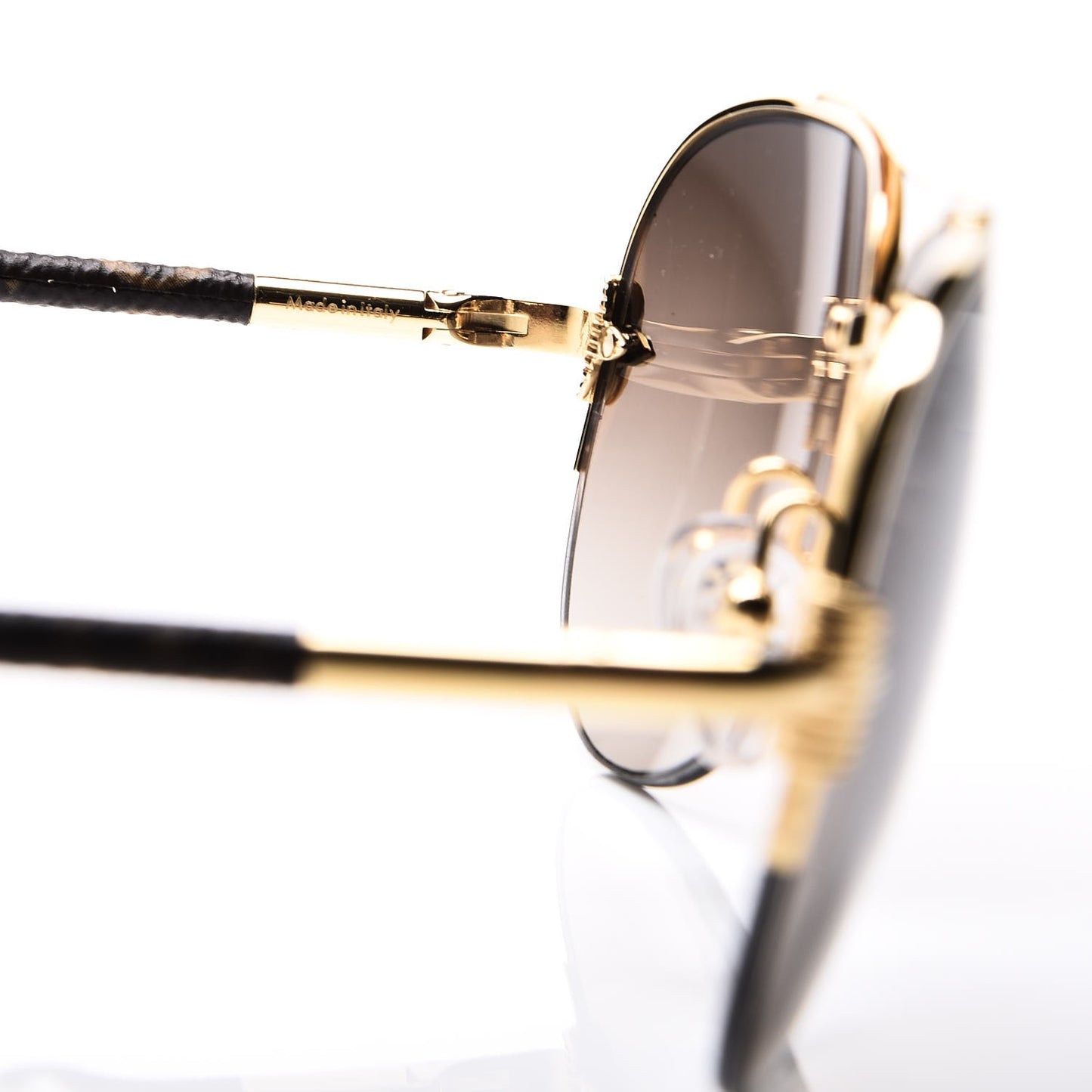 Monogram Petite Viola Pilote Aviator Sunglasses Z0571U Brown