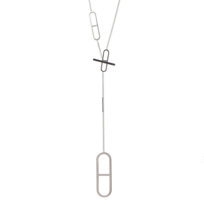 Hermes Sterling Silver Ever Chaine d'Ancre Long Lariat Necklace 1 of 4