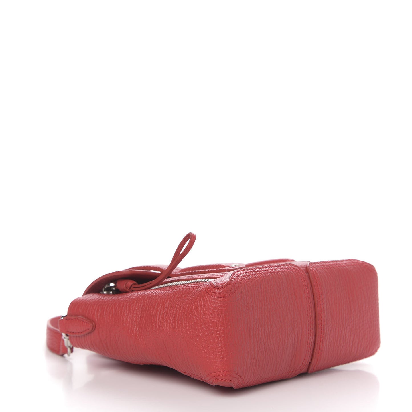 3.1 Textured Calfskin Mini Pashli Satchel Red
