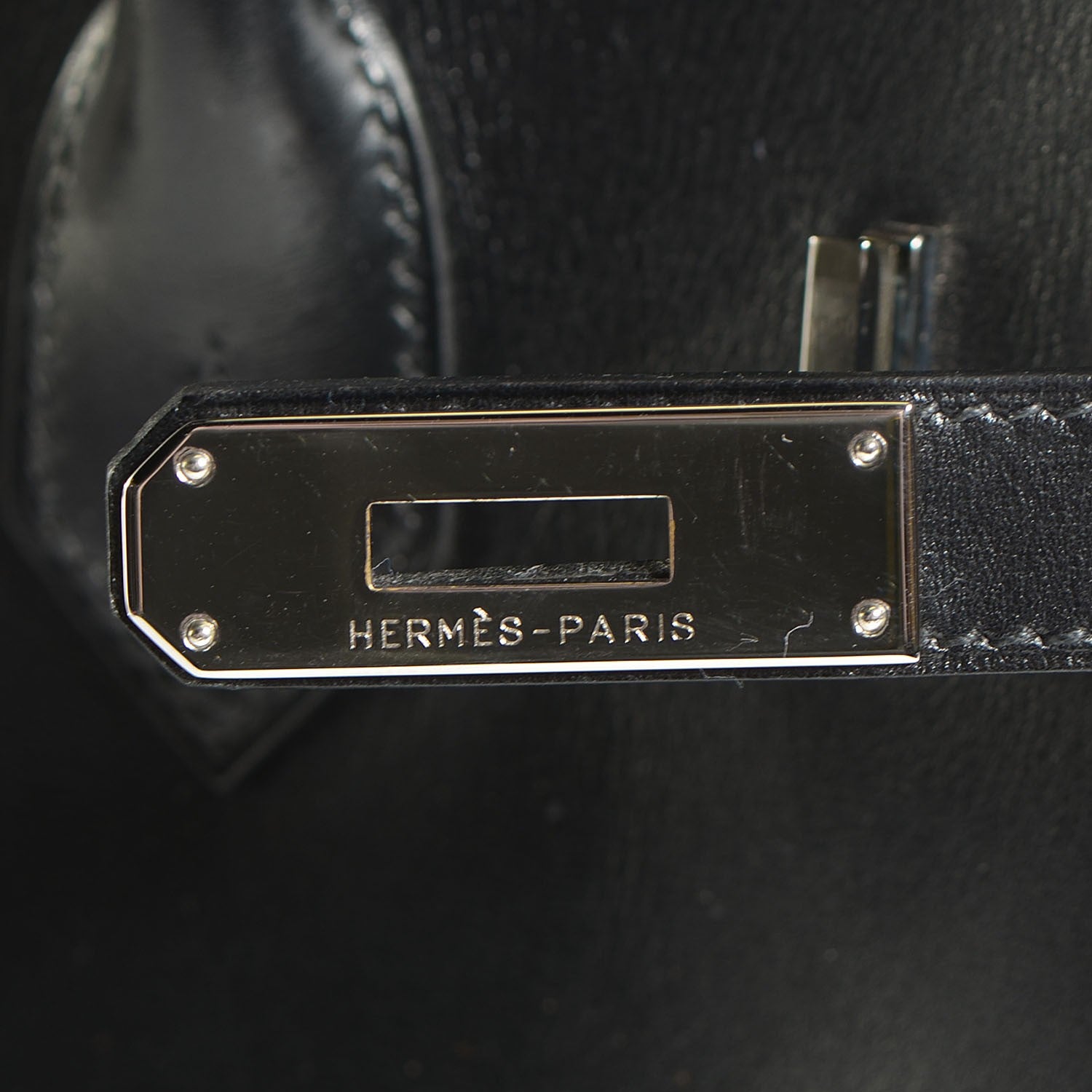 Hermes Veau Box Birkin 35 Black 11 of 28