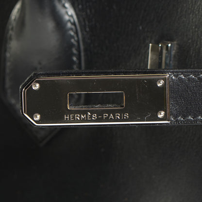 Hermes Veau Box Birkin 35 Black 11 of 28