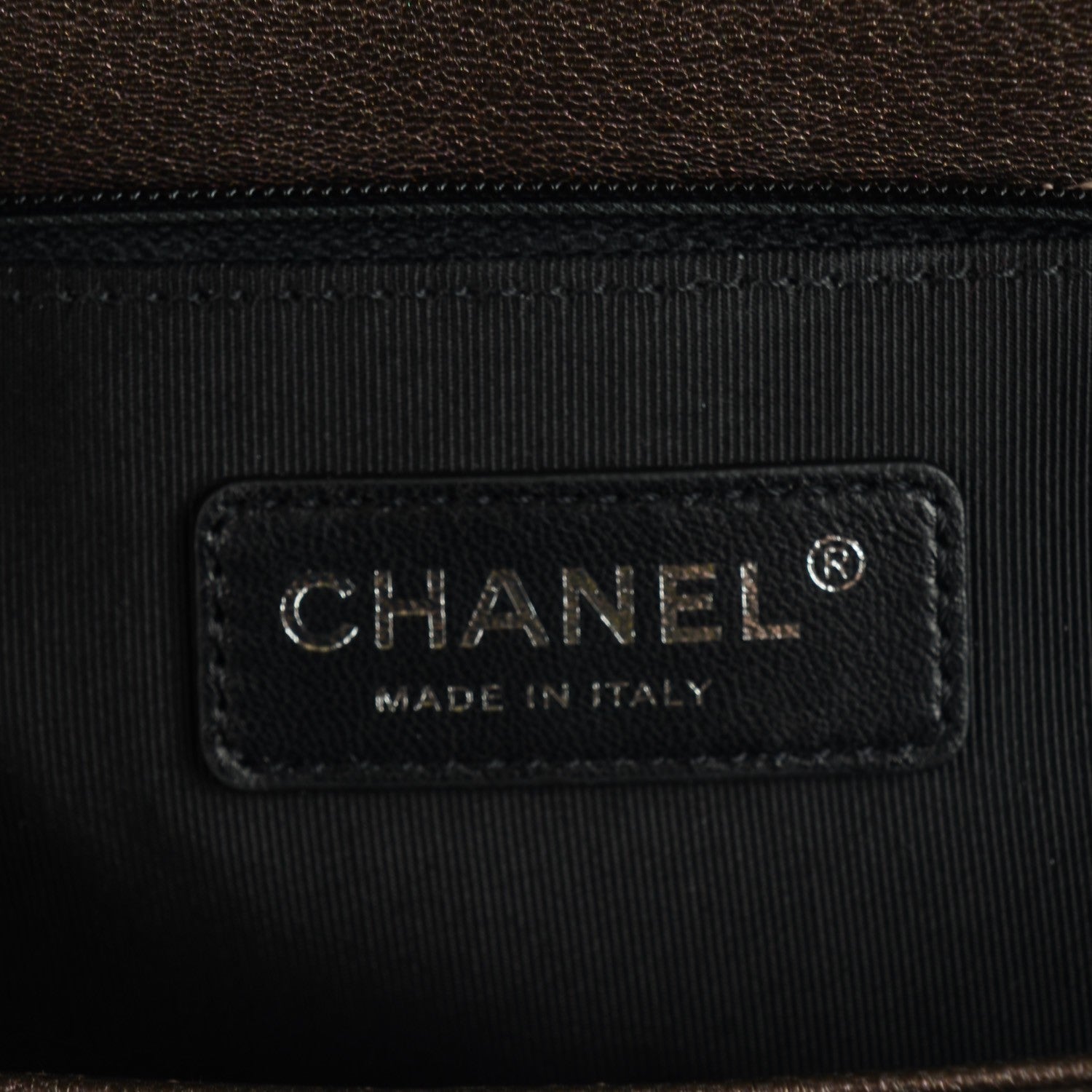 Chanel Iridescent Goatskin Quilted New Medium Boy Flap Bronze 7 of 8