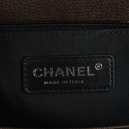 Chanel Iridescent Goatskin Quilted New Medium Boy Flap Bronze 7 of 8