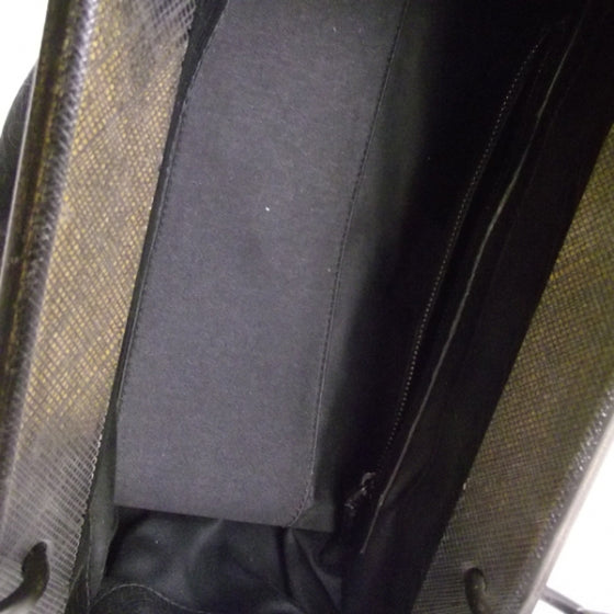 Monogram Wood Handle Frame Doctor Bag Black