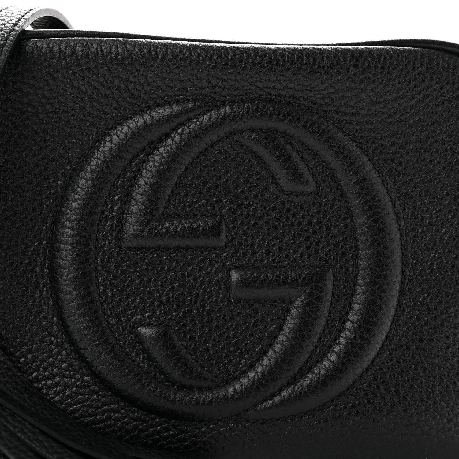 Gucci Pebbled Calfskin Small Soho Disco Bag Black 8 of 11